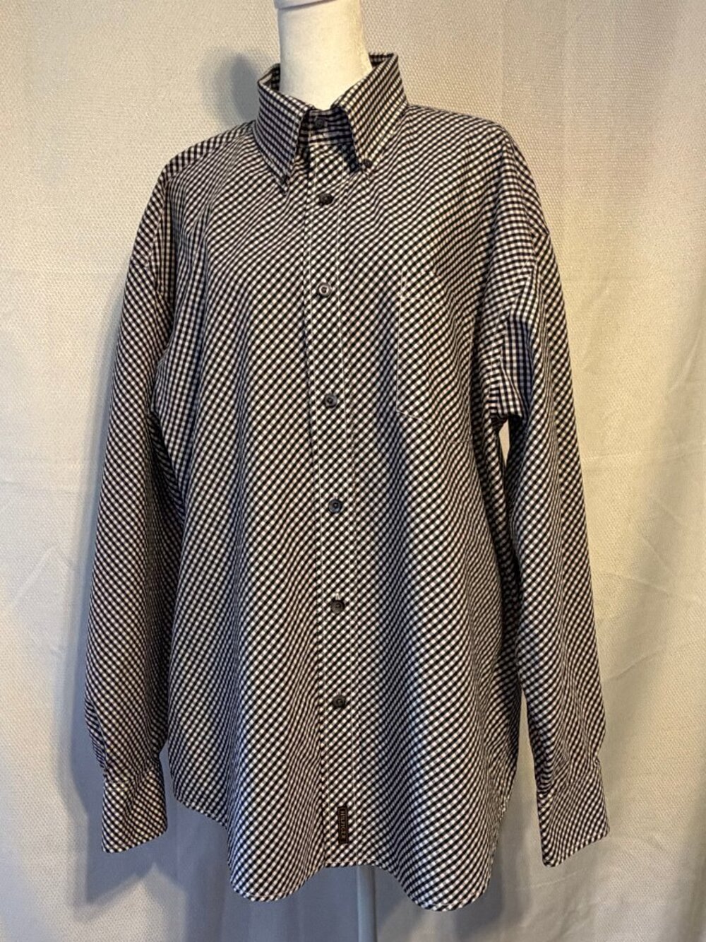 Vintage Tommy Hilfiger 80's Two Ply Fabric Men's Button-Down Shirt